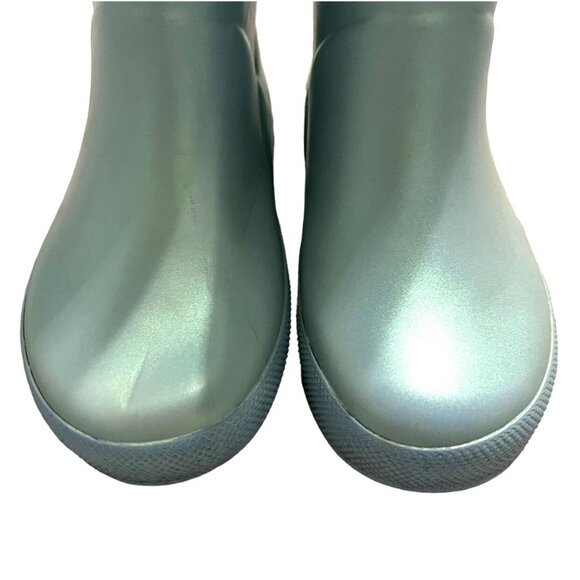 Hunter Sz 7UK / 8US Light Blue Shimmer Rain Boots - Picture 4 of 11